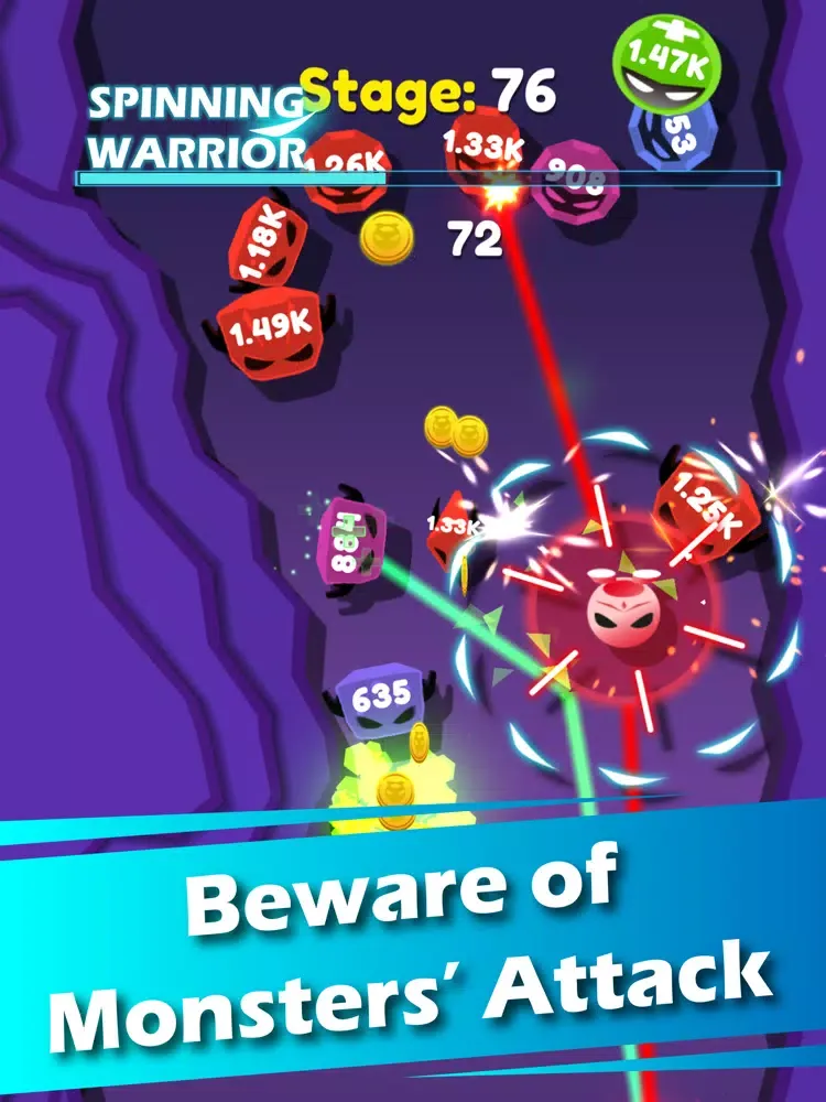 Capturas de pantalla de Spinning Warrior iPad 