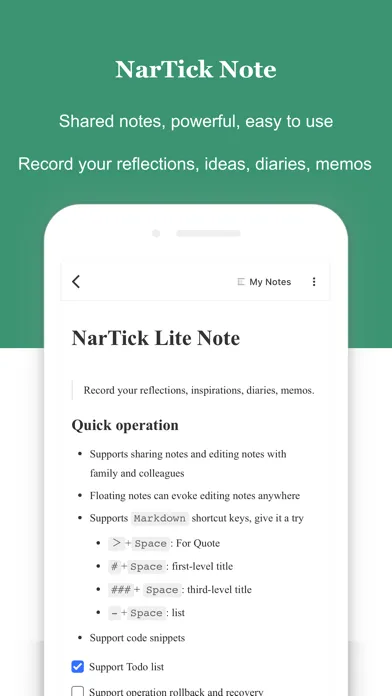 تصاویر NarTick - Shared todo reminder