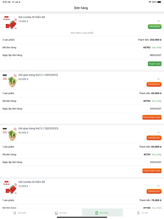 VfSC FOOD iPad  স্ক্রিনশট