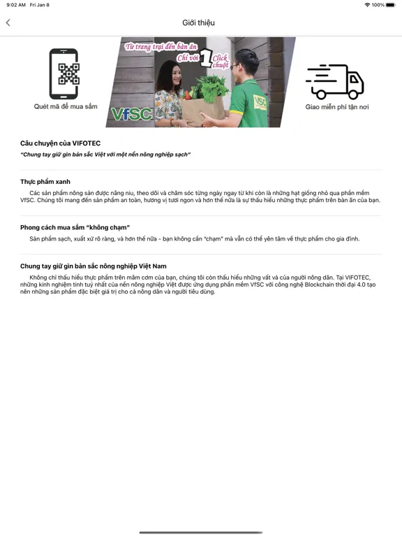VfSC FOOD iPad  স্ক্রিনশট