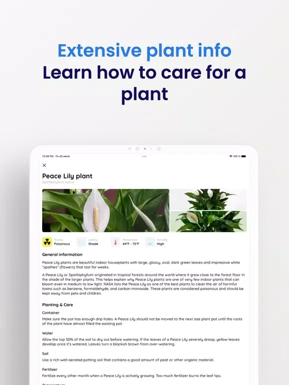 Plantopia - Plant Identifier iPad  स्क्रीनशॉट