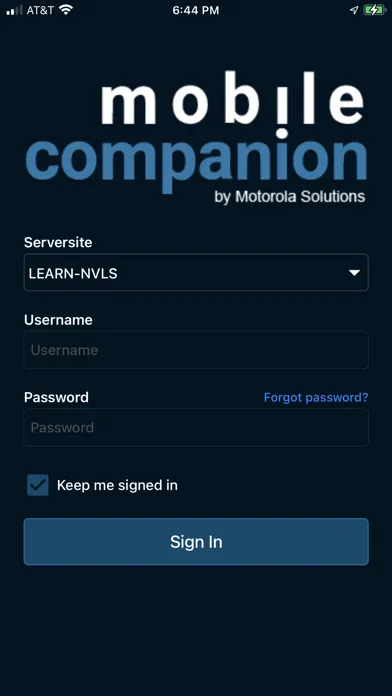 Ảnh chụp màn hình của Vigilant Mobile Companion