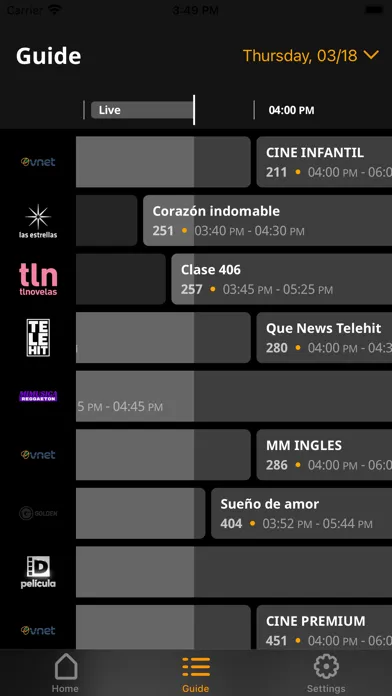 vnet Digital TV Screenshots