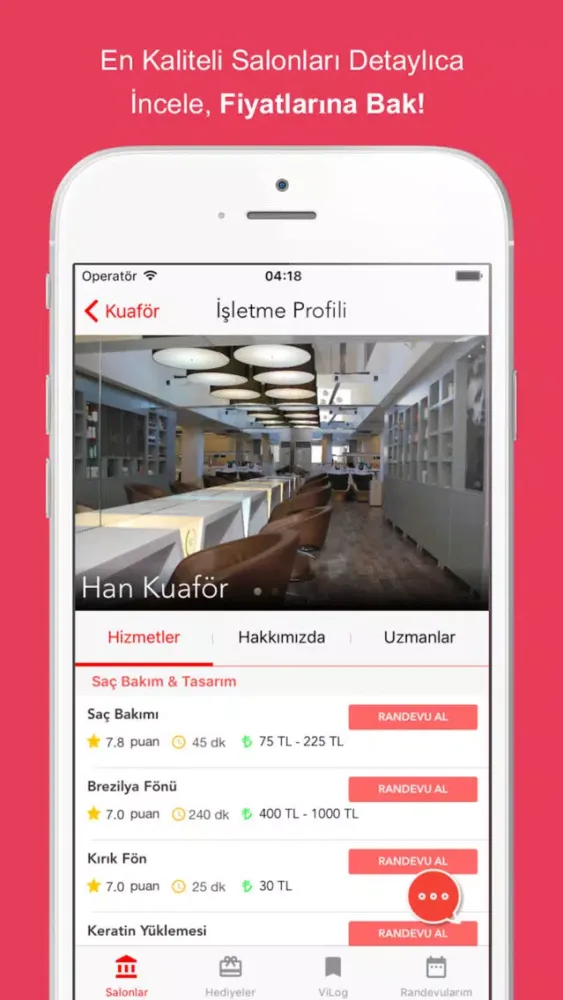 ViGo - Kuaför Uygulamanız Screenshots