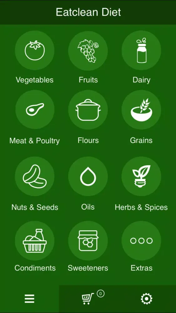 Eat Clean Diet Grocery List سکرین شاٹس