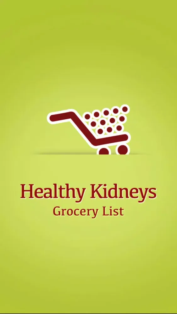 Healthy Kidneys Grocery List 스크린샷