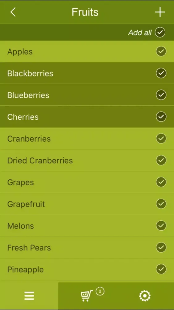 Healthy Kidneys Grocery List 스크린샷