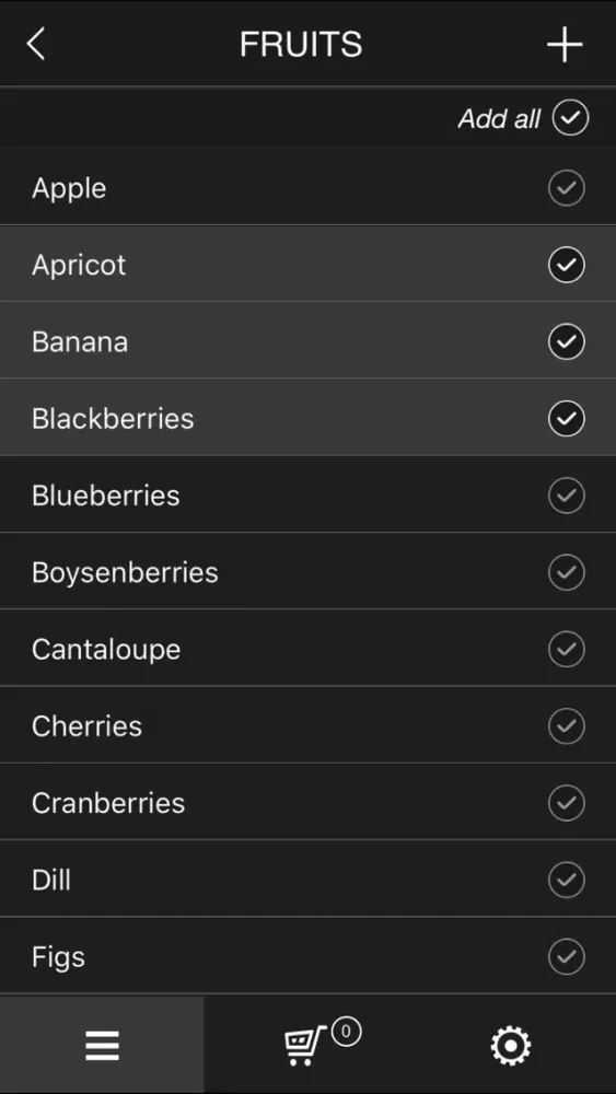 ภาพหน้าจอของ Paleo Diet shopping list
