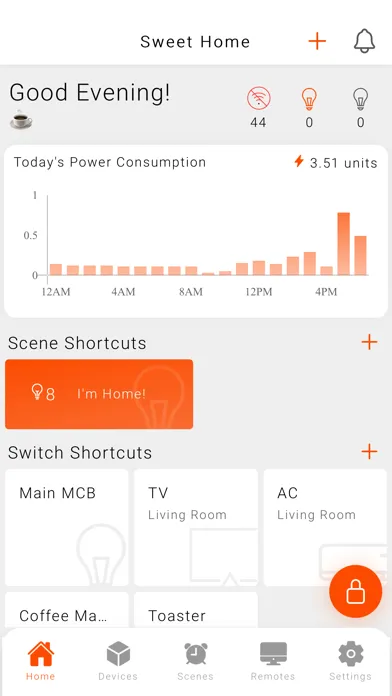 V-IOT SMART HOME Screenshots