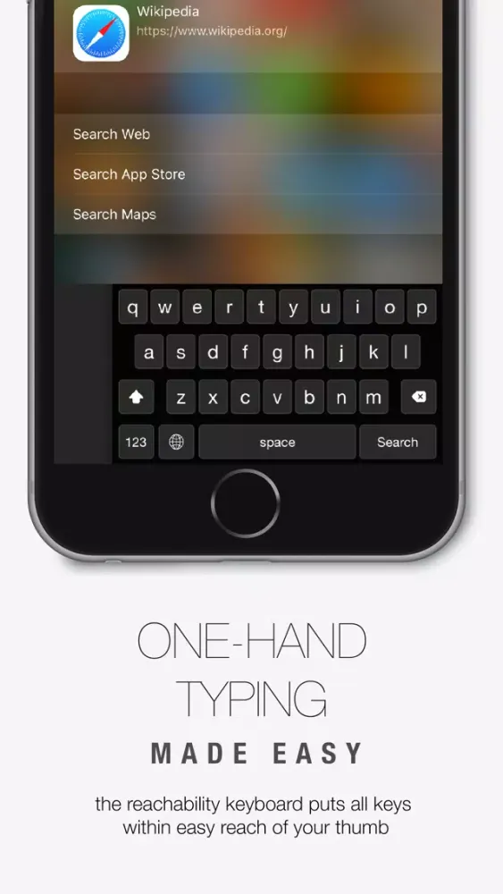 Reachability Keyboard - One-Hand Typing + EMOJI Ekran Görüntüleri