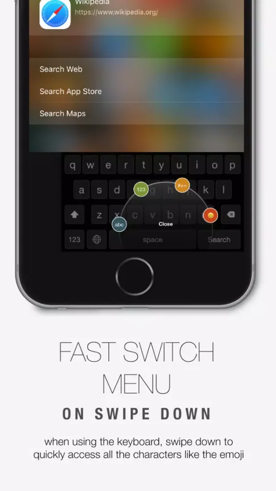Reachability Keyboard - One-Hand Typing + EMOJI Ekran Görüntüleri