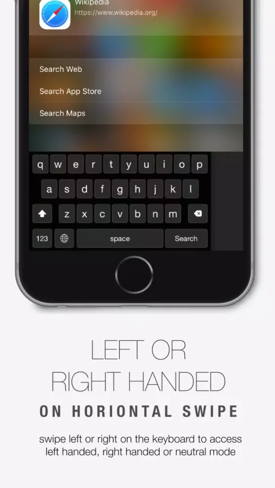 Reachability Keyboard - One-Hand Typing + EMOJI Ekran Görüntüleri