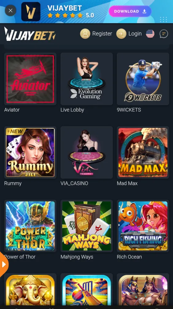 Captures d'écran de Vijay Game