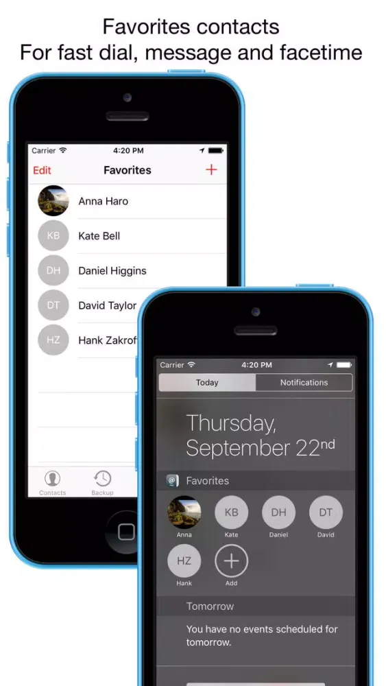 Capturas de tela do My Contacts Manager Pro