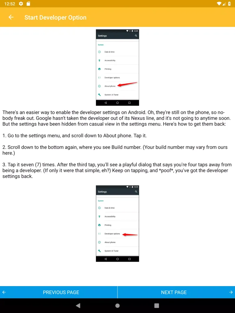 Learn Android سکرین شاٹس