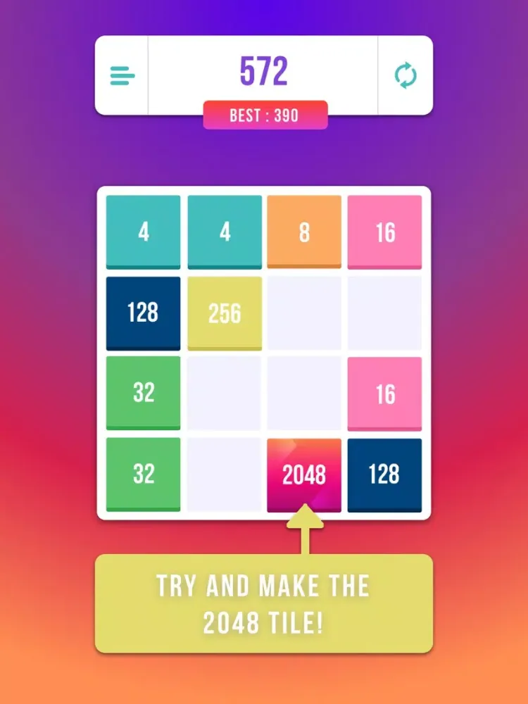 صور 2048 Classic Puzzle Game iPad 