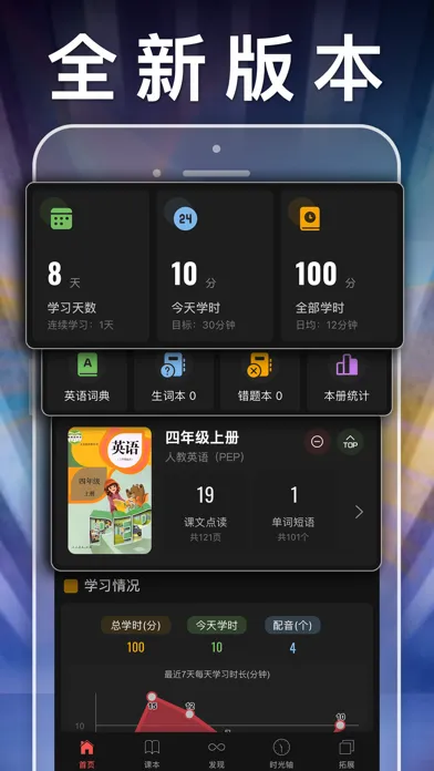 Ảnh chụp màn hình của 四年级英语上册-小学英语人教版PEP人教点读App