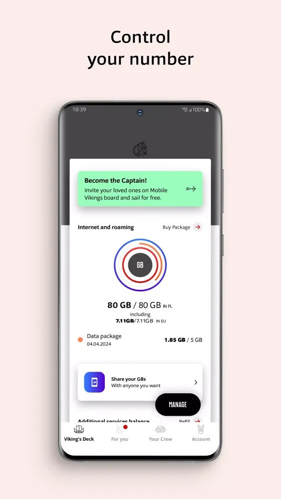 ภาพหน้าจอของ Viking App