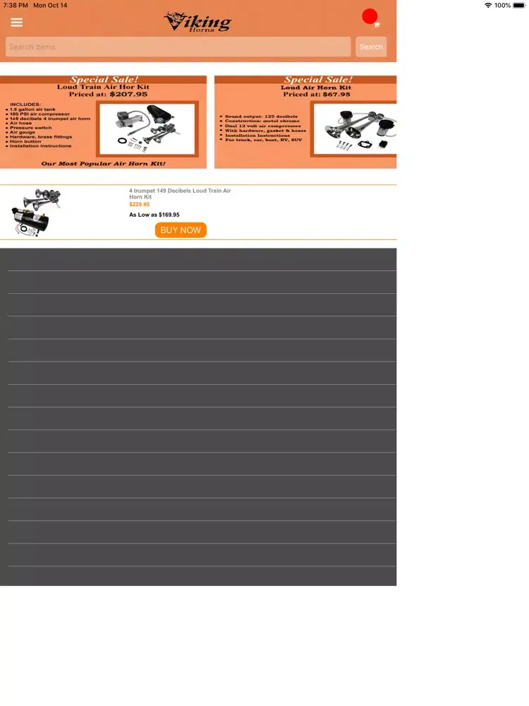 Скриншоты Viking Air Horns iPad 
