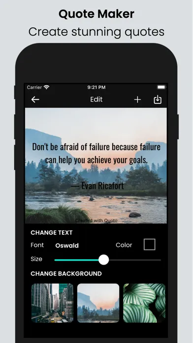 Ảnh chụp màn hình của Quoto - Inspirational Quotes