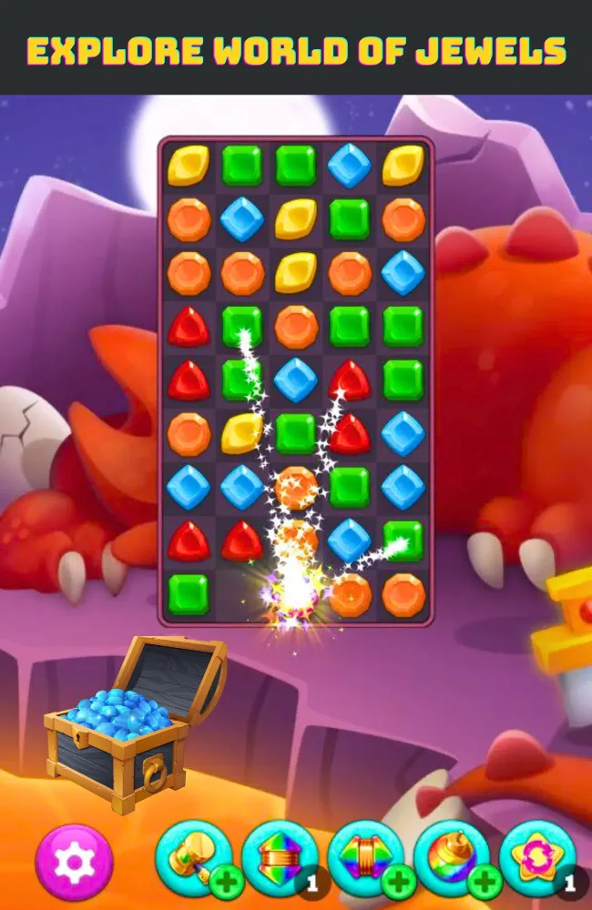 ภาพหน้าจอของ Pets : Match 3 Jewel Game