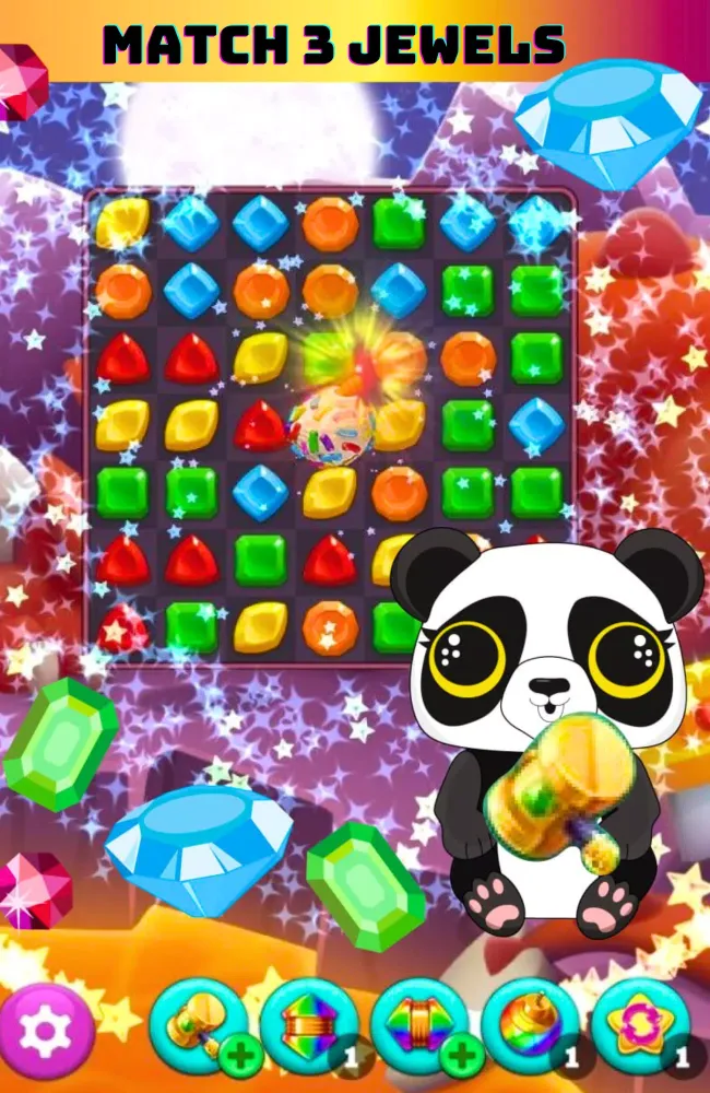 ภาพหน้าจอของ Pets : Match 3 Jewel Game