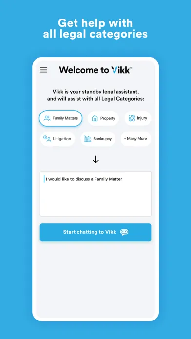 Vikk - AI Lawyer & Legal Help Screenshots