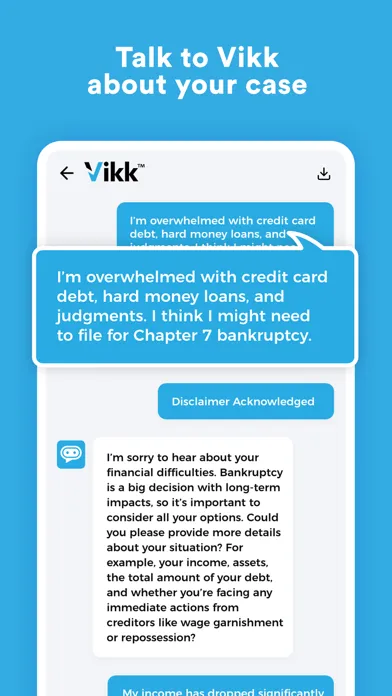 Vikk - AI Lawyer & Legal Help Screenshots