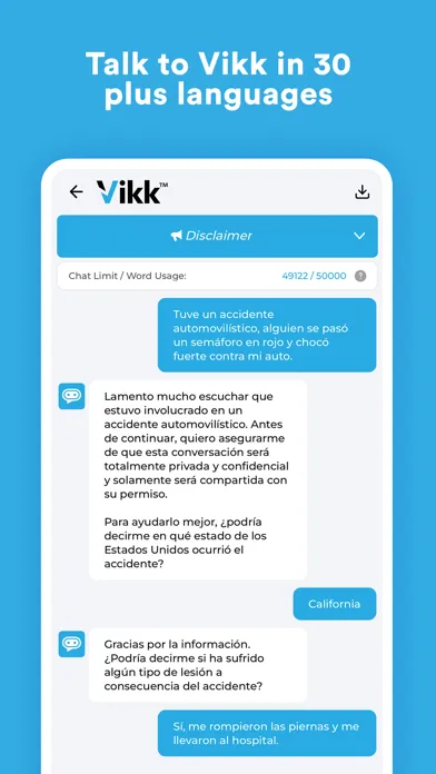 Vikk - AI Lawyer & Legal Help Screenshots