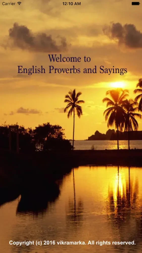 ภาพหน้าจอของ English Proverbs and Sayings