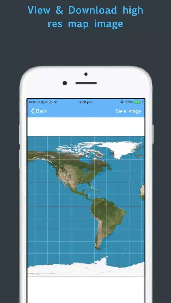 Capturas de tela do Map Projections