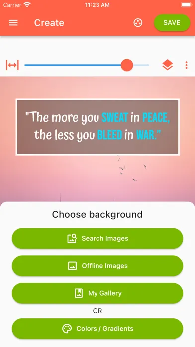 Captures d'écran de Quotes Creator - Post Maker