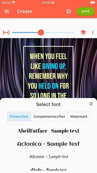 Captures d'écran de Quotes Creator - Post Maker