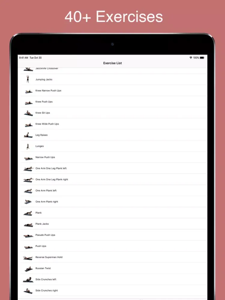 BeneFit - Home Workouts iPad  스크린샷