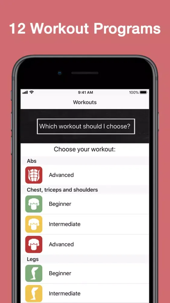 BeneFit - Home Workouts 스크린샷
