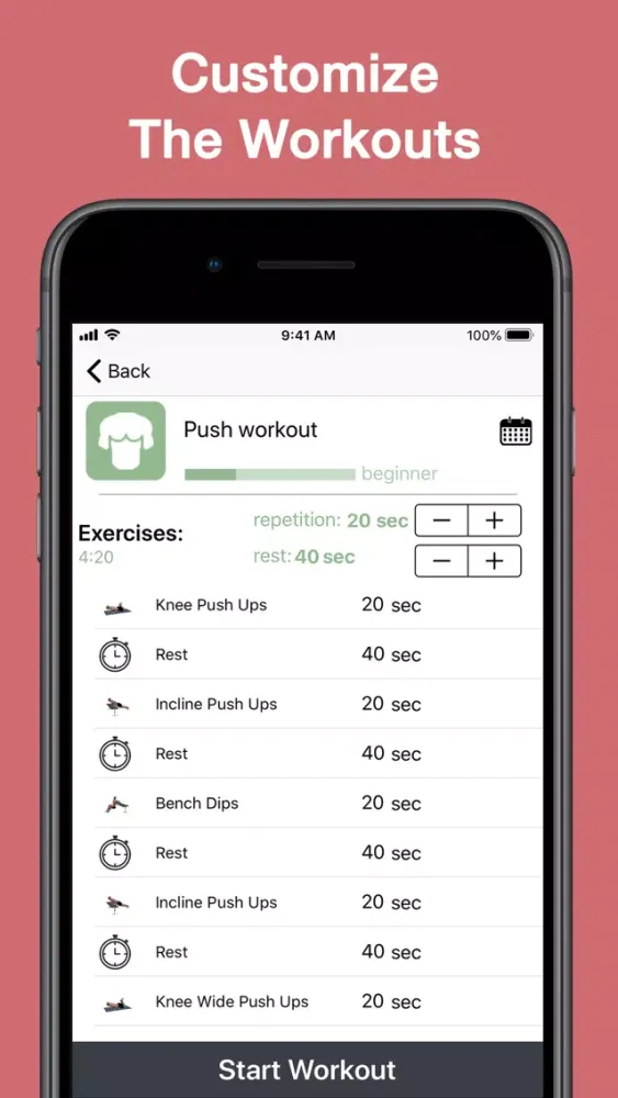 BeneFit - Home Workouts 스크린샷
