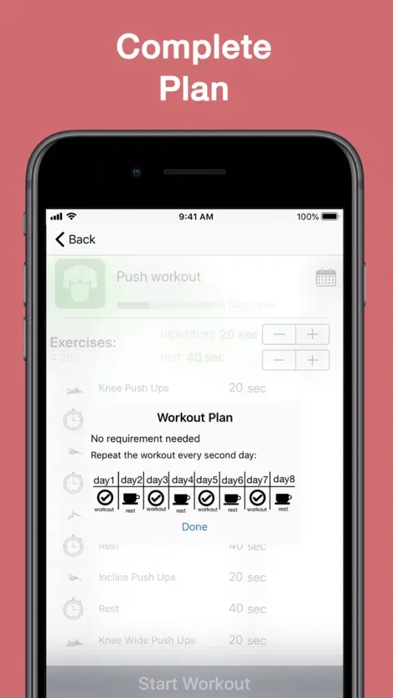 BeneFit - Home Workouts 스크린샷