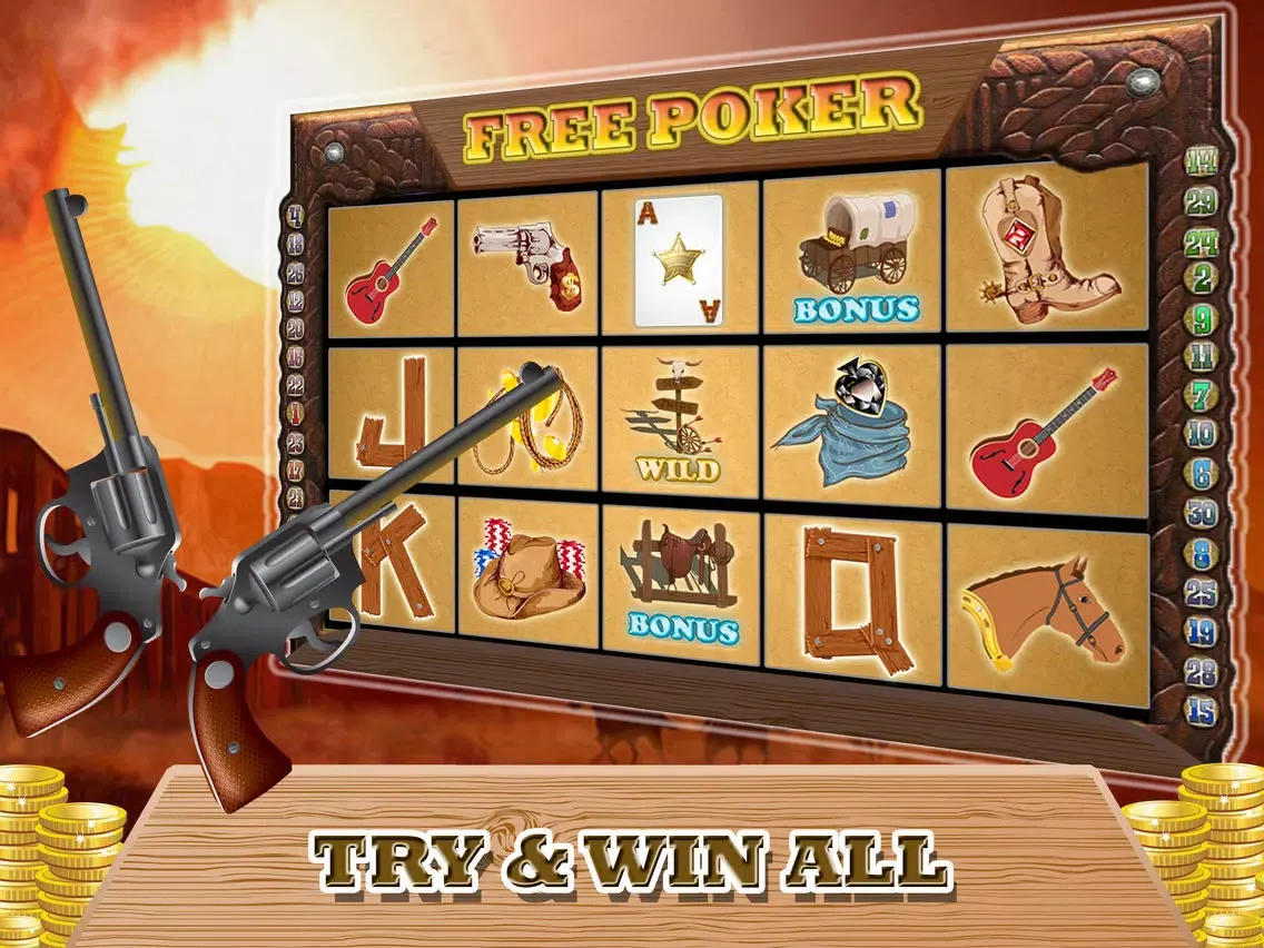 Free Poker Slots - classic vegas style free video game iPad 应用截图
