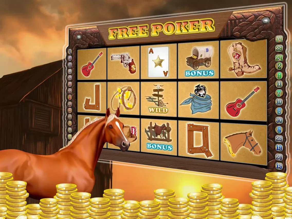 Free Poker Slots - classic vegas style free video game iPad 应用截图