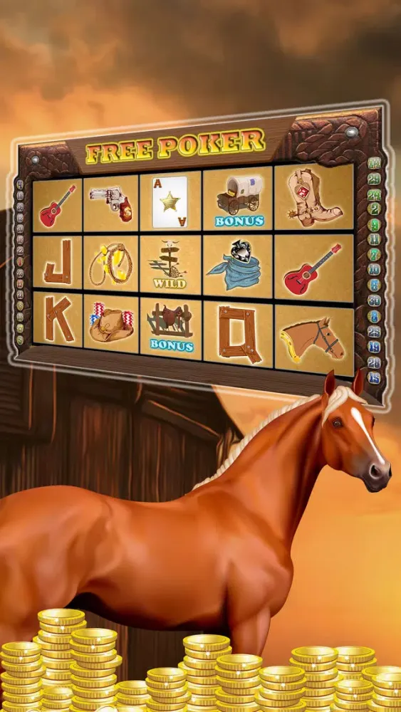 Free Poker Slots - classic vegas style free video game应用截图