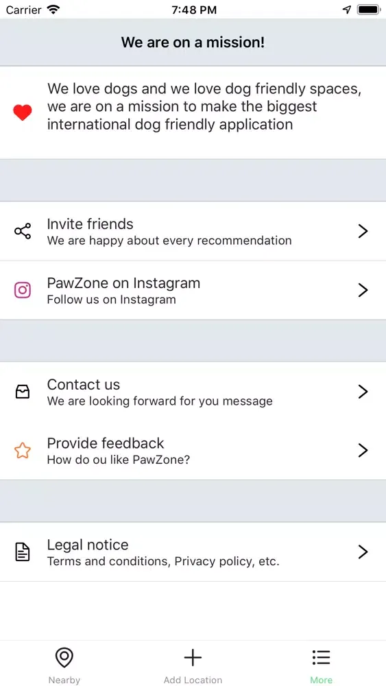 PawZone - Dog friendly places Screenshots