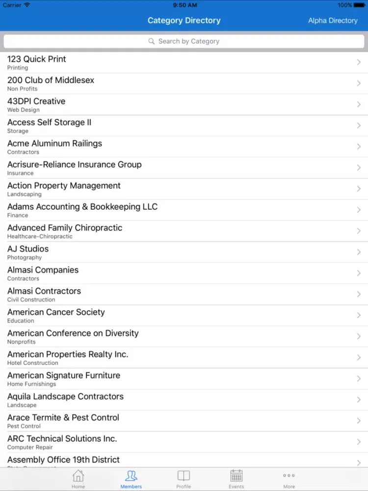 ภาพหน้าจอของ Woodbridge Metro Chamber iPad 