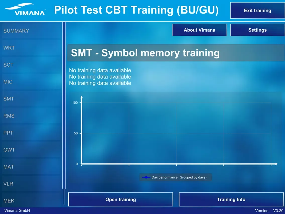 Vimana CBT DLR1 Training iPad  Screenshots