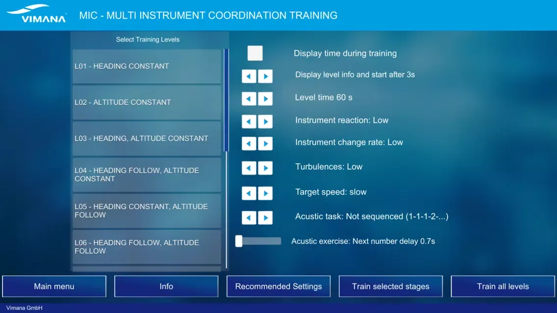 Vimana CBT DLR1 Training Screenshots