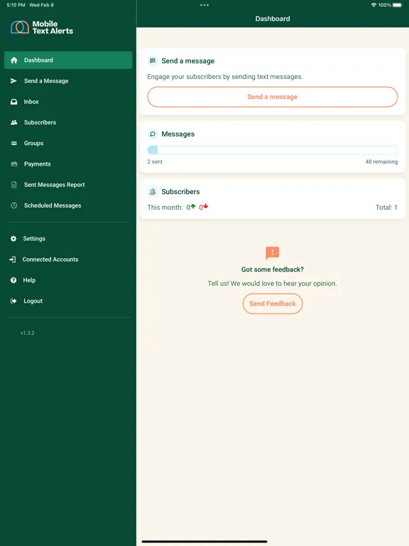 Mobile Text Alerts | SMS & MMS iPad  Screenshots