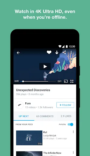 Zrzuty ekranu Vimeo