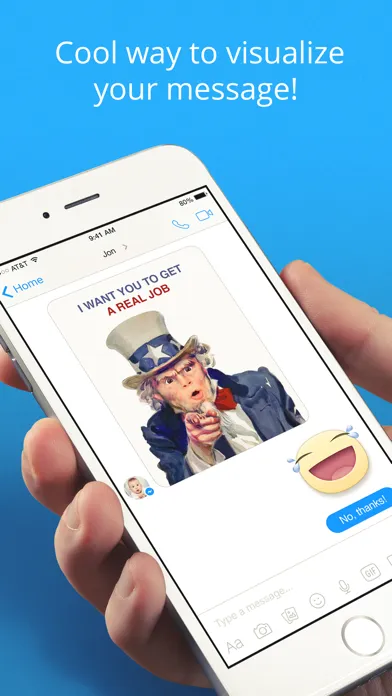 ViMess: visualize message, convert text to picture スクリーンショット