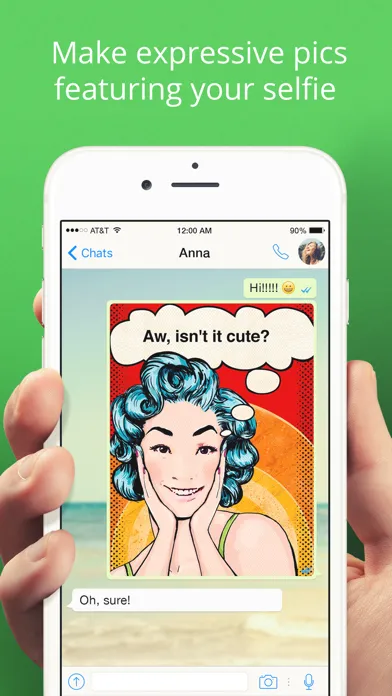 ViMess: visualize message, convert text to picture スクリーンショット