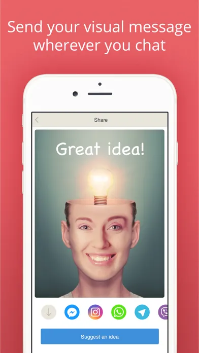 ViMess: visualize message, convert text to picture スクリーンショット
