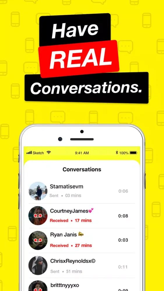 Tangkapan layar vIM 2 - Voice Messenger™